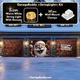 Santa's Surprise | Christmas Garage Door Cover