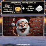 Santa's Surprise | Christmas Garage Door Cover