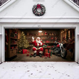 Santa's Workshop Christmas Garage Door Cover | GarageBuddy