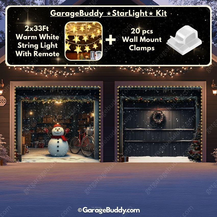 Snowy The Snowman | Christmas Garage Door Cover