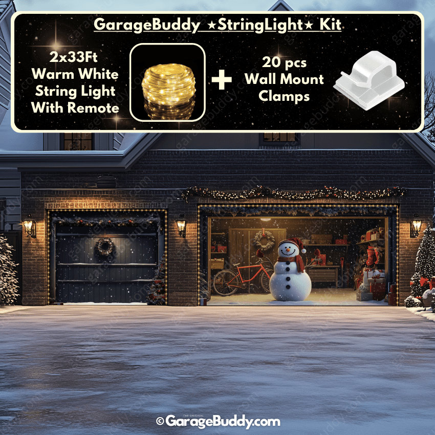 Snowy The Snowman | Christmas Garage Door Cover