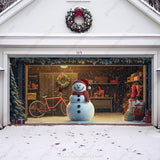Snowy The Snowman | Christmas Garage Door Cover