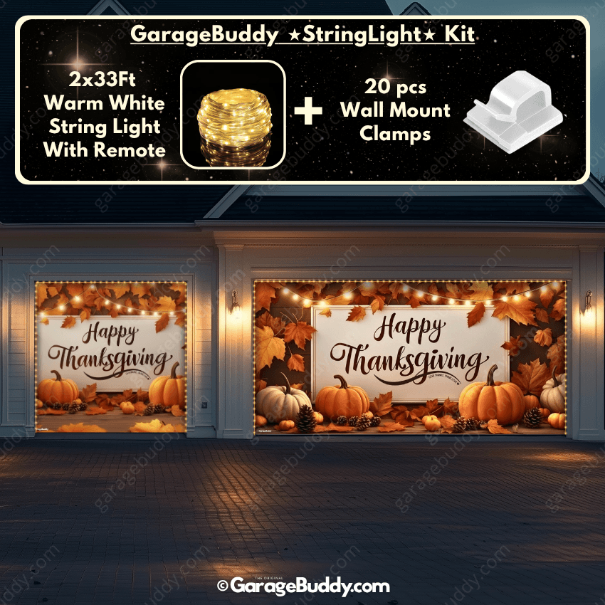 Happy Thanksgiving (B) | Festive Garage Door Cover