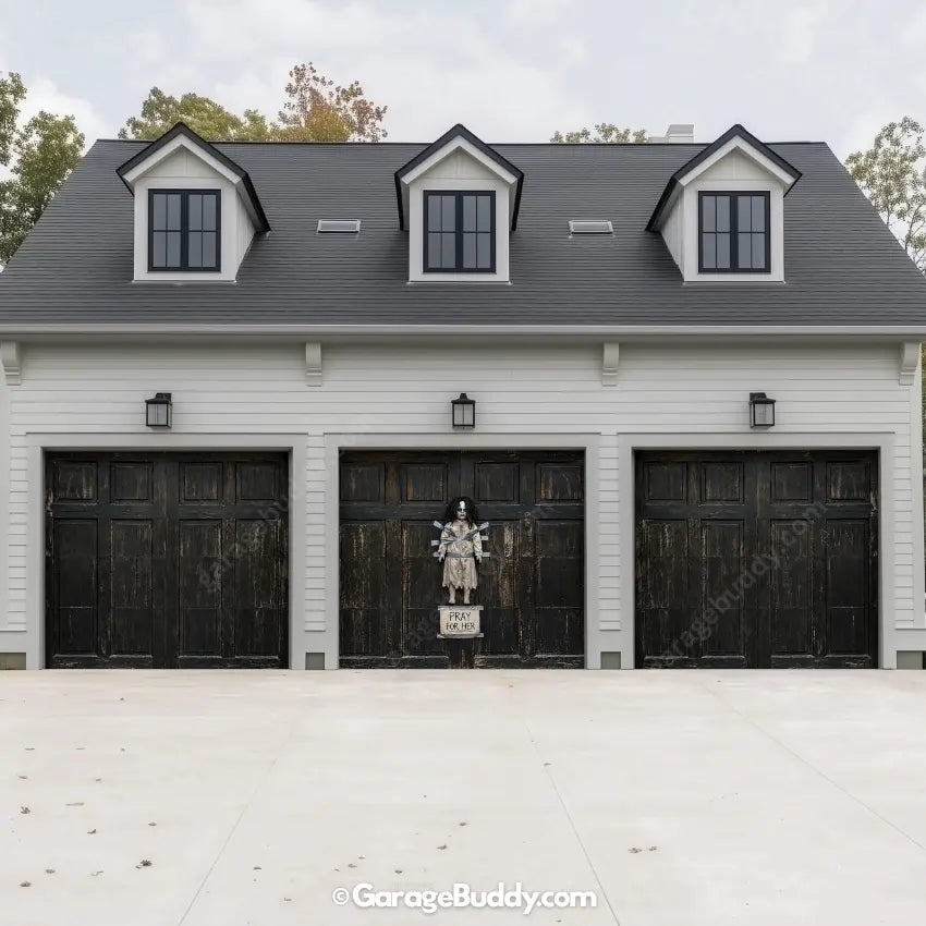 The Cursed Doll | Halloween Garage Door Cover - GarageBuddy halloween, halloween decor