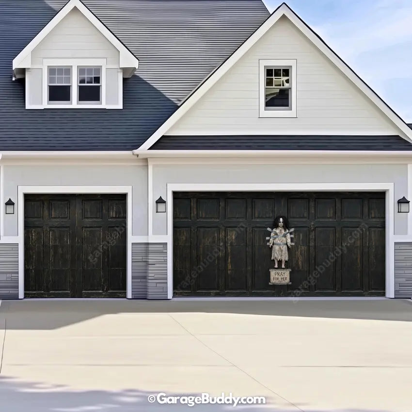 The Cursed Doll | Halloween Garage Door Cover - GarageBuddy halloween, halloween decor
