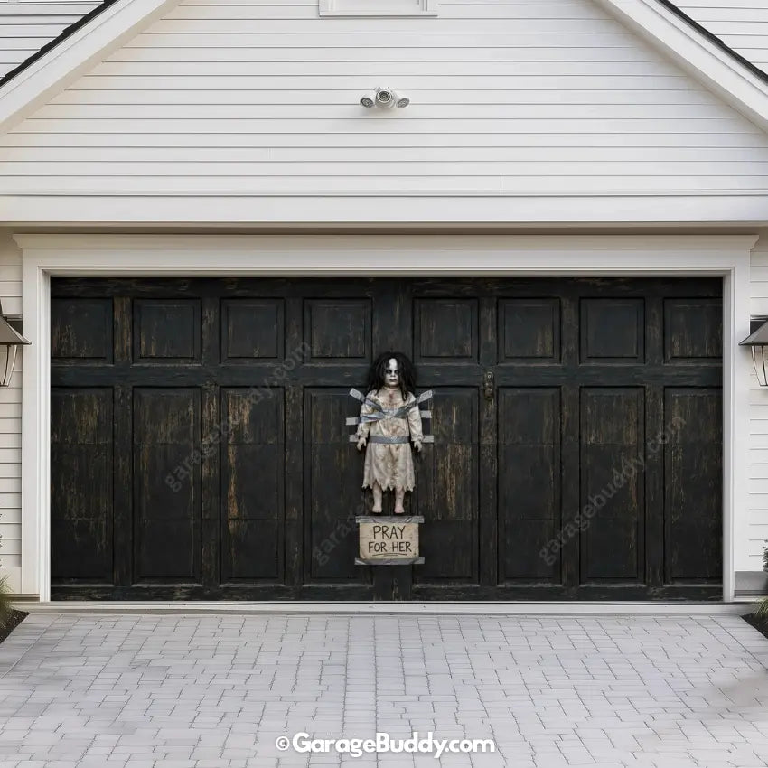 The Cursed Doll | Halloween Garage Door Cover - GarageBuddy halloween, halloween decor