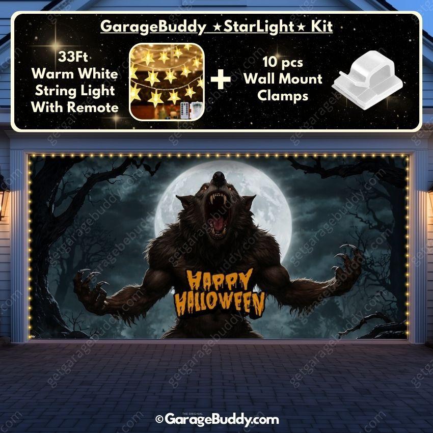 Werewolf Scene | Halloween Garage Door Cover
