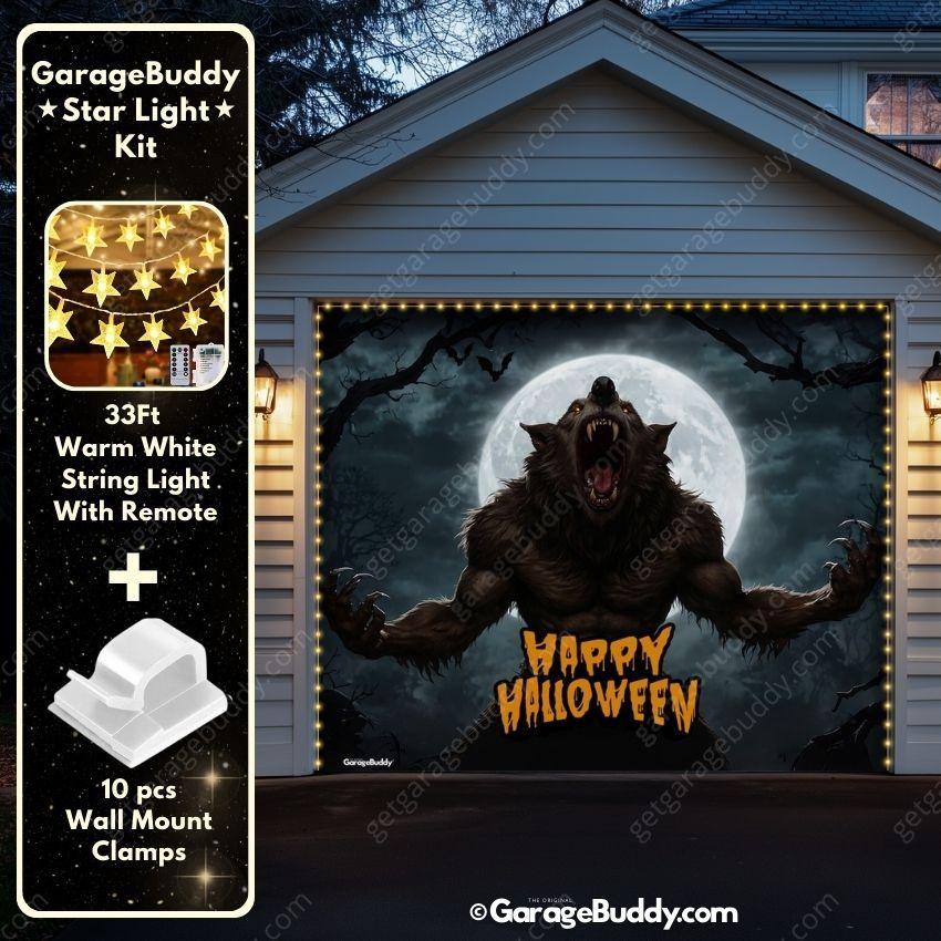 Werewolf Scene | Halloween Garage Door Cover