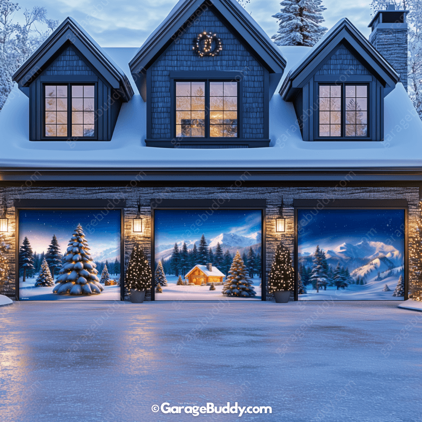 Winter Haven | Christmas Garage Door Cover
