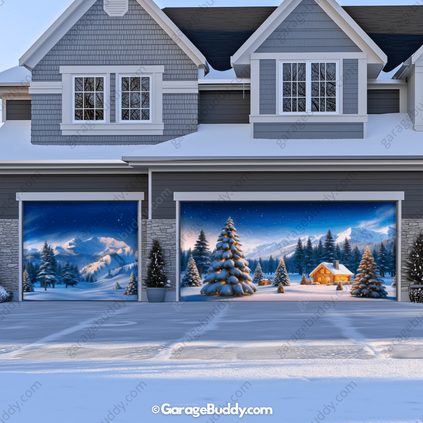 Winter Haven Christmas Garage Door Cover | GarageBuddy