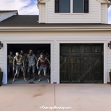 Zombie Invasion | Halloween Garage Door Cover - GarageBuddy halloween, halloween decor