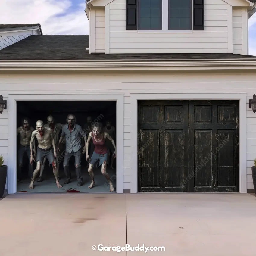 Zombie Invasion | Halloween Garage Door Cover - GarageBuddy halloween, halloween decor