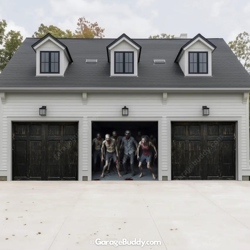 Zombie Invasion | Halloween Garage Door Cover - GarageBuddy halloween, halloween decor