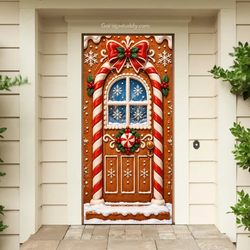 Gingerbread | Christmas Front Door Cover