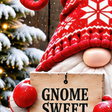 Gnome Sweet Gnome | Christmas Garage Door Cover