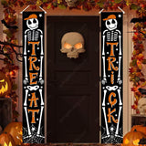 Halloween Porch Sign Trick and Treat 