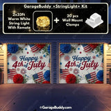 Happy 4th of July | Patriotic Garage Door Cover - GarageBuddy patriotic