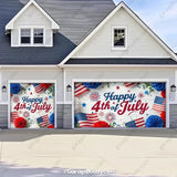 Happy 4th of July | Patriotic Garage Door Cover - GarageBuddy patriotic