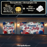 Happy 4th of July | Patriotic Garage Door Cover - GarageBuddy patriotic