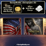One Nation Under God | Patriotic Garage Door Cover - GarageBuddy patriotic
