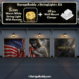 One Nation Under God | Patriotic Garage Door Cover - GarageBuddy patriotic