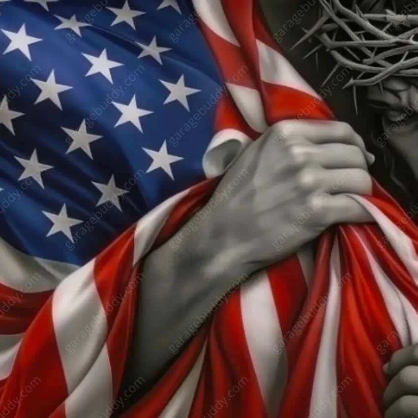 One Nation Under God | Patriotic Garage Door Cover - GarageBuddy patriotic