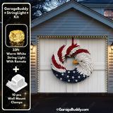 Patriotic Eagle Wreath | Patriotic Garage Door Cover - GarageBuddy patriotic