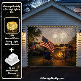 Stars Stripes & Summer Nights | Patriotic Garage Door Cover - GarageBuddy patriotic