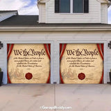 We the People | Patriotic Constitution Garage Door Cover - GarageBuddy patriotic