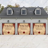 We the People | Patriotic Constitution Garage Door Cover - GarageBuddy patriotic