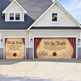 We the People | Patriotic Constitution Garage Door Cover - GarageBuddy patriotic