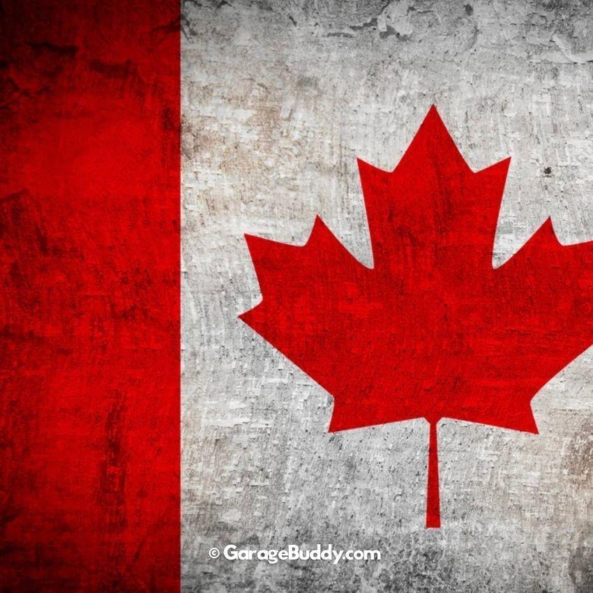 Canada Flag (Rustic) | Patriotic Garage Door Cover