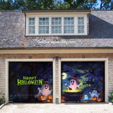 Cute Ghosts | Halloween Garage Door Cover - GetGarageBuddy halloween, halloween decor