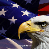 American Bald Eagle & US Flag | Patriotic Garage Door Cover