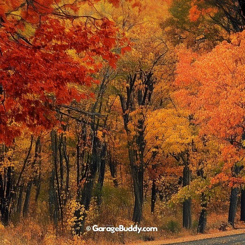 Autumn Road | Nature Garage Door Cover